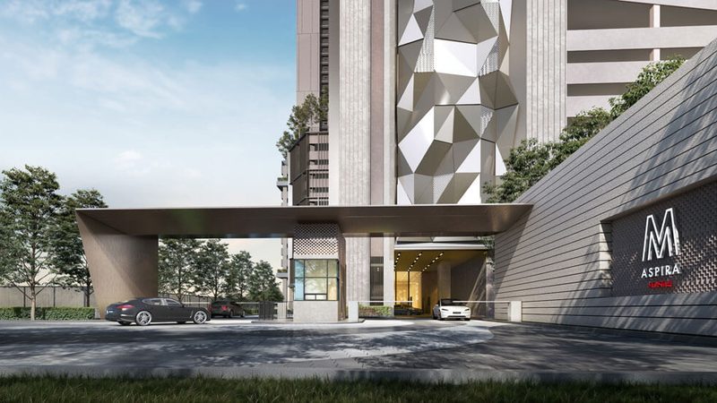 M Aspira entrance render
